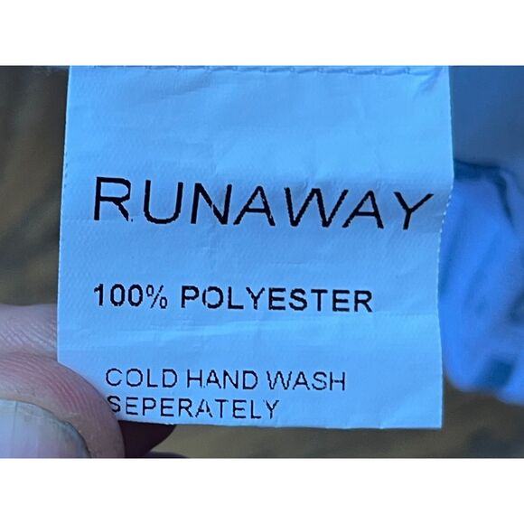 RUNAWAY Australia Blue Palm Print Casual Summer Beach Shorts  Women's Size 6 - Picture 4 of 7